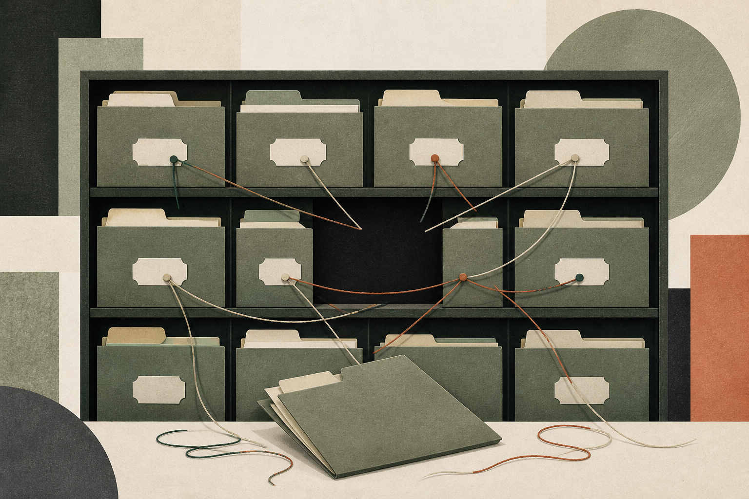 An archive with a missing folder leaves connecting threads without a clear route.